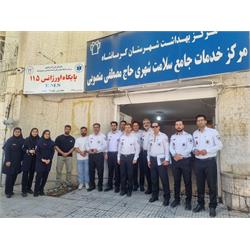 تجلیل از تلاشگران خط مقدم نجات، حضور رئیس دانشگاه در جمع کارکنان اورژانس ۱۱۵